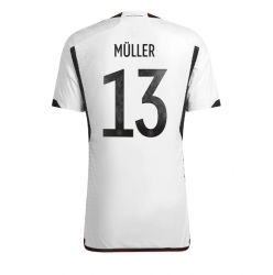 Tyskland Thomas Muller #13 Hemmatröja VM 2022 Kortärmad